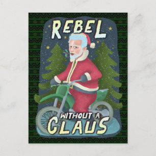 Motorcykel Rebel Humor i julklapp i Jultomten Helg Vykort