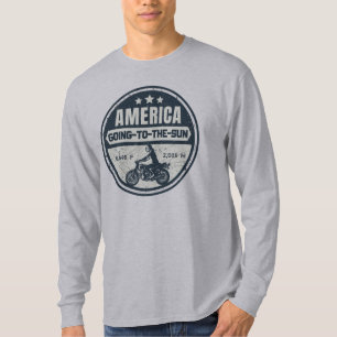 Motorcykel resa vid väg mot Sol T Shirt
