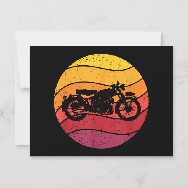 Motorcykel Retro Stil Vintage (Framsida)