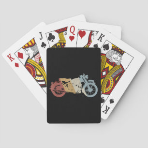 Motorcykel Retro Stil Vintage Casinokort