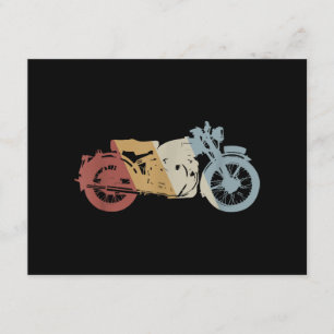 Motorcykel Retro Stil Vintage Tilläggskort