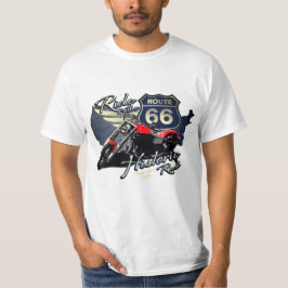 Motorcykel Rid den historiska Route 66 Road Trip T Shirt