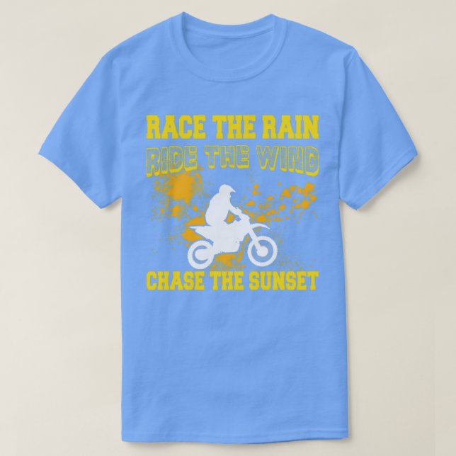 Motorcykel Ride Biker Äventyr Tävling Sport Gift T Shirt (Design framsida)