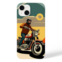 Motorcykel Rider Retro Stil