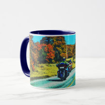 Motorcykel Rider Road Resa Art Mugg