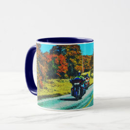 Motorcykel Rider Road Resa Art Mugg