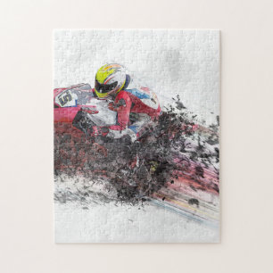 Motorcykel Rider Speed Pussel