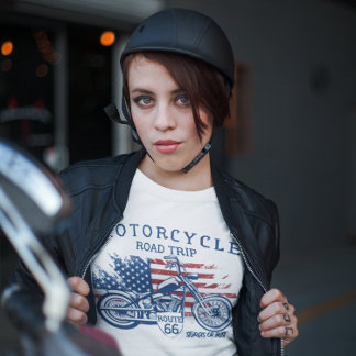 Motorcykel Road Trip Route 66 Sturgis eller ingent T Shirt
