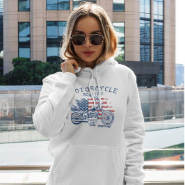 Motorcykel Road Trip Rutt 66 Sturgis eller Inget Hoodie