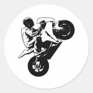 Motorcykel Runt Klistermärke