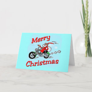 Motorcykel Santa Helgkort