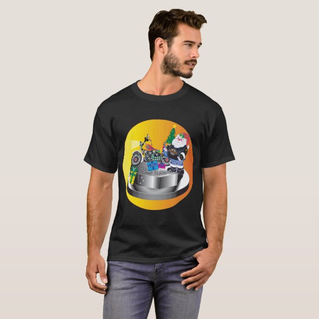 Motorcykel Santa Tee (Hel framsida)