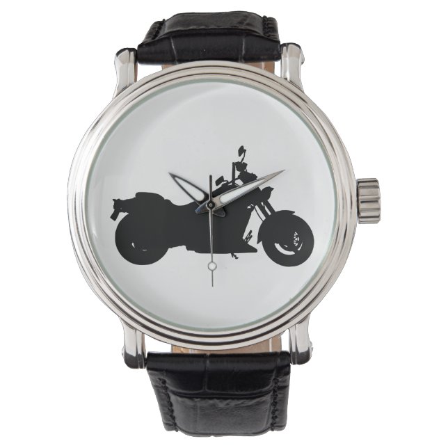 Motorcykel Silhouette Armbandsur (Framsida)