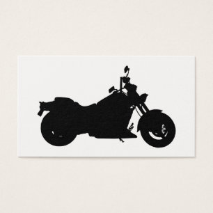 Motorcykel Silhouette Visitkort