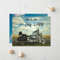Motorcykel Spara datum meddelande vykort