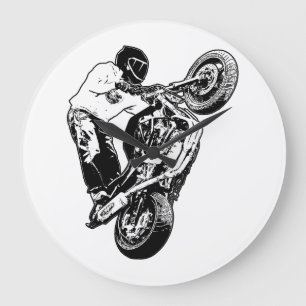Motorcykel Stor Klocka