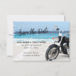 Motorcykel Strand 3,5" x 5" Platt Spara Datum Kort