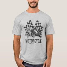 Motorcykel Superbike Racing med Rutiga Flaggor