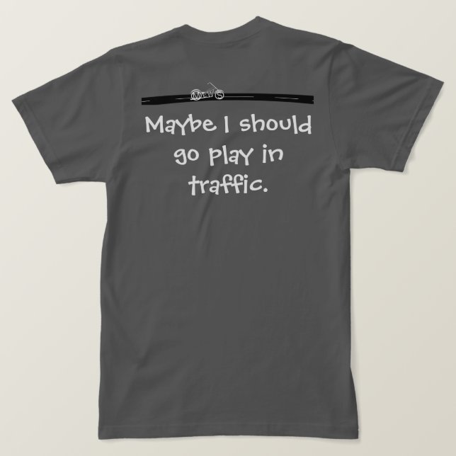 Motorcykel T-shirt (Design baksida)