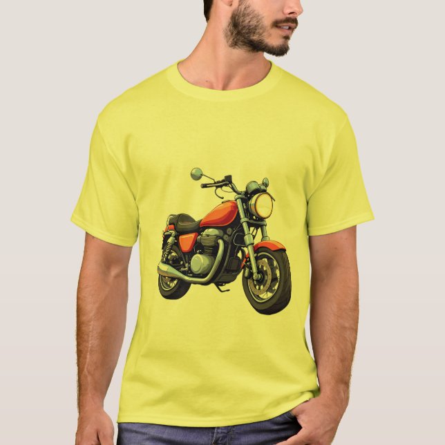 Motorcykel T Shirt (Framsida)