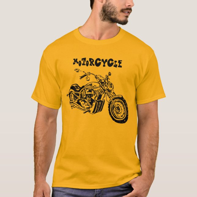 motorcykel t-shirt (Framsida)
