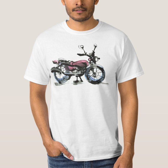 Motorcykel T Shirt (Framsida)