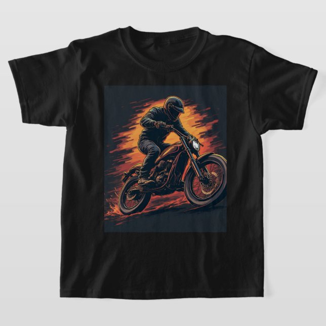 Motorcykel T Shirt (Laydown)