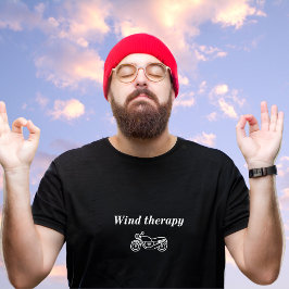 Motorcykel t-shirt för vind-terapi