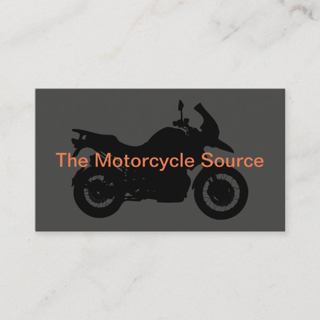 Motorcykel Tema Enkel Design Visitkort (Framsida)
