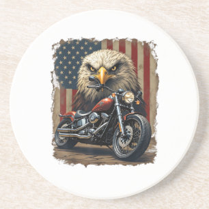 Motorcykel USA Flagga Retro Biker Chopper Underlägg
