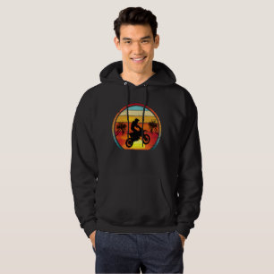 Motorcykel Vintage Solnedgång Hoodie