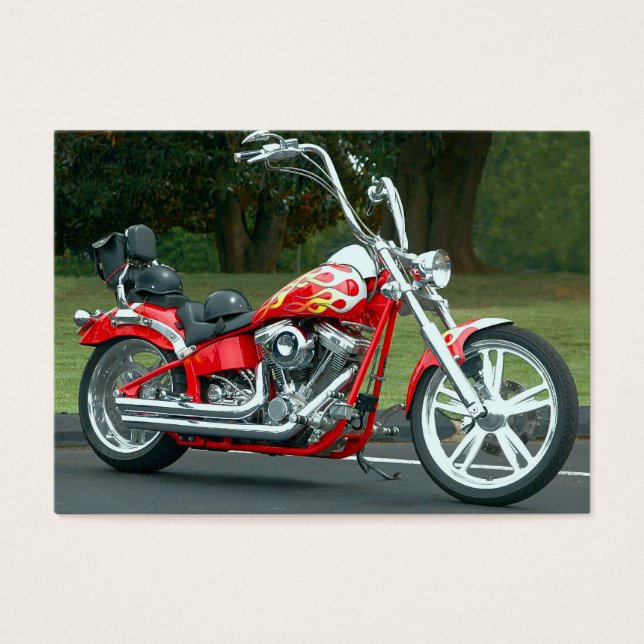 motorcykel visitkort (Framsidan)