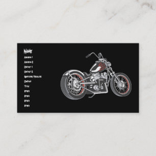 Motorcykel. Visitkort