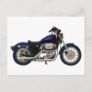 Motorcykel Vykort
