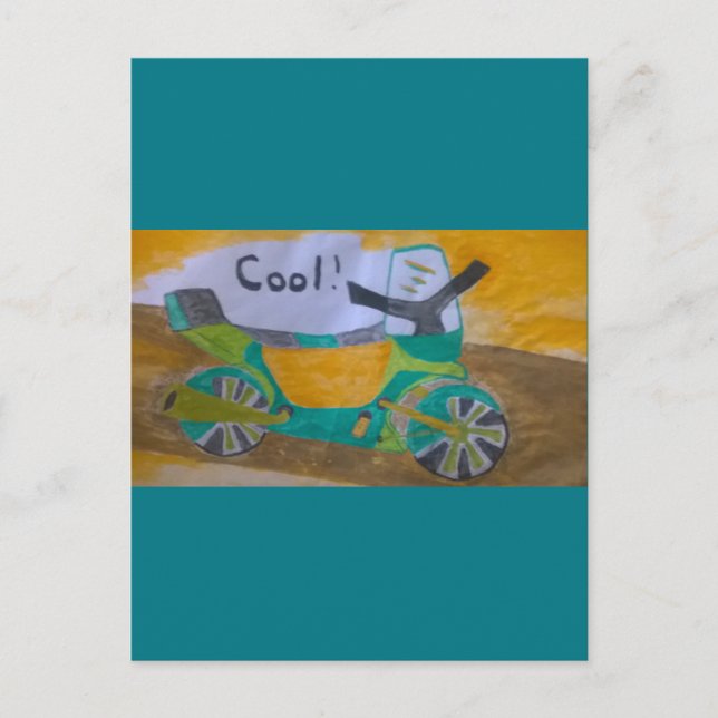 motorcykel vykort (Framsida)