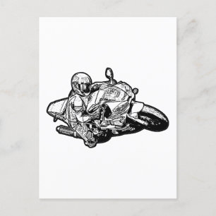 Motorcykel Vykort