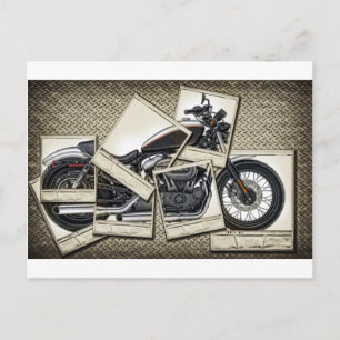 Motorcykel Vykort