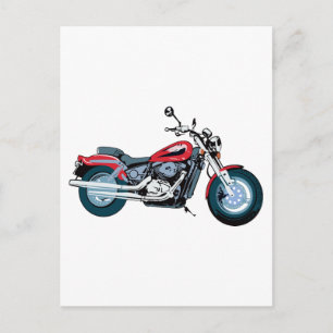 Motorcykel Vykort