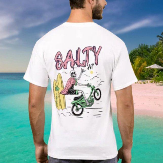Motorcykel Wheby Salty AF T Shirt (Skapare uppladdad)