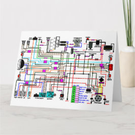 Motorcykel Wiring Diagram. Kort