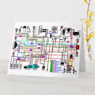 Motorcykel Wiring Diagram. Kort
