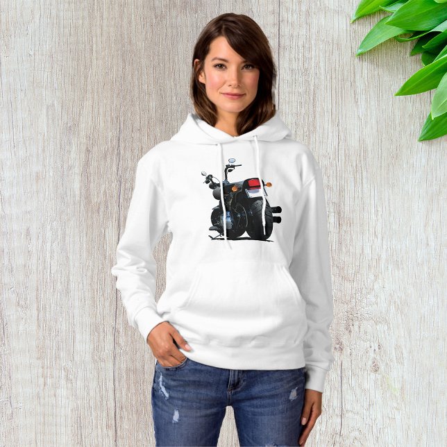 Motorcykel Womens Hoodie T Shirt (Skapare uppladdad)