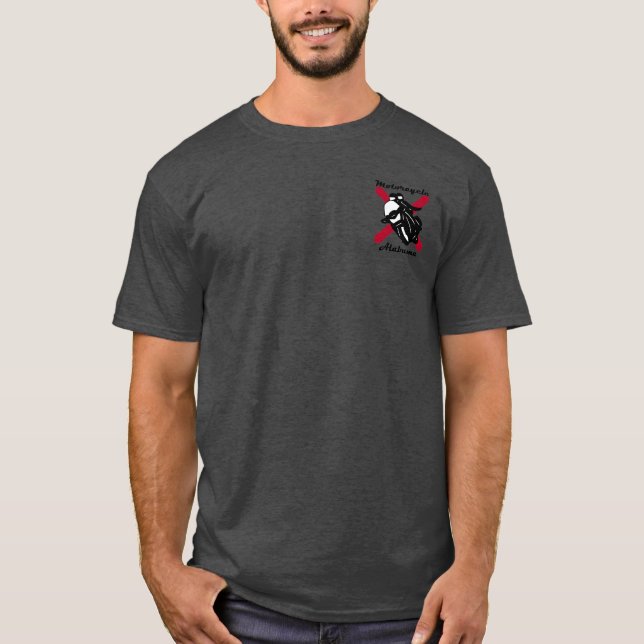 MotorcykelAlabama logotyp 1 T-shirt (Framsida)