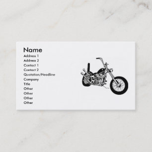 Motorcykelavbrytarvisitkortar Visitkort