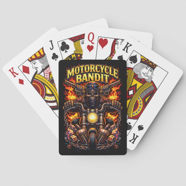 Motorcykelbandit Casinokort (Baksidan)