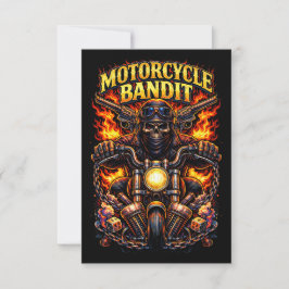 Motorcykelbandit Tack Kort