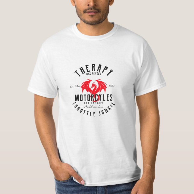 Motorcykelbehandling T Shirt (Framsida)