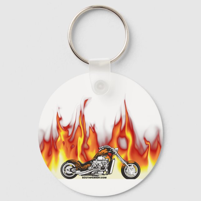 Motorcykelbrand Nyckelring (Framsida)