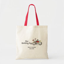 Motorcykelbrud och -brudgum på bröllop
