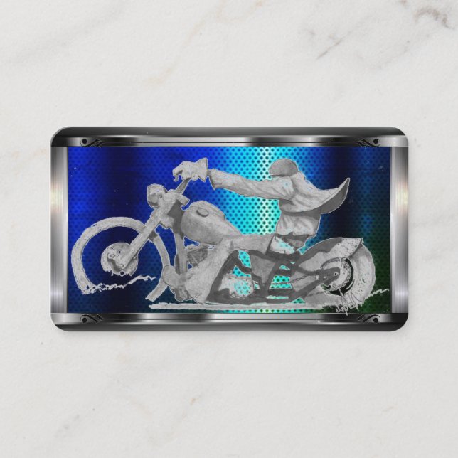    MotorcykelBusiness Card Visitkort (Framsida)